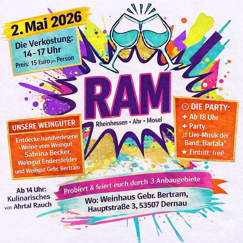 "RAM"-Weintasting im Weingut Gebr. Bertram